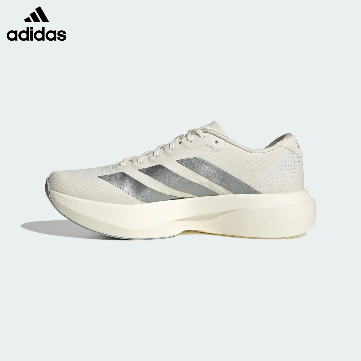adidas Adizero Evo Pro Running Shoes - Off White/Silver