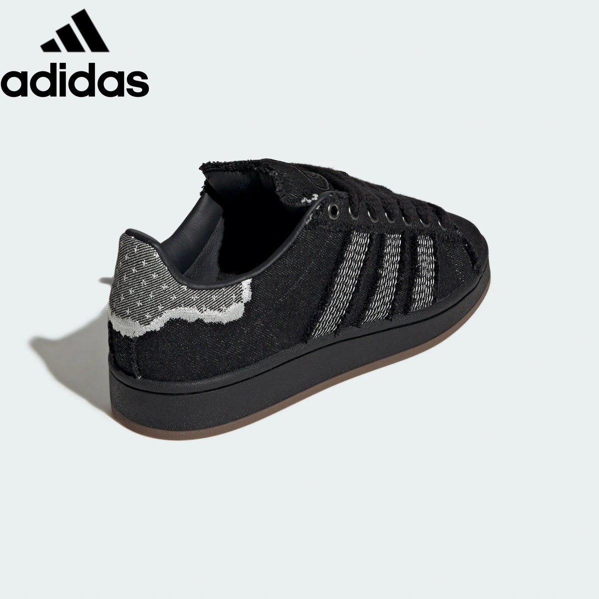 Adidas samba  women's shoes  men's samba sneakers  Campus Black Denim Unisex Sneakers