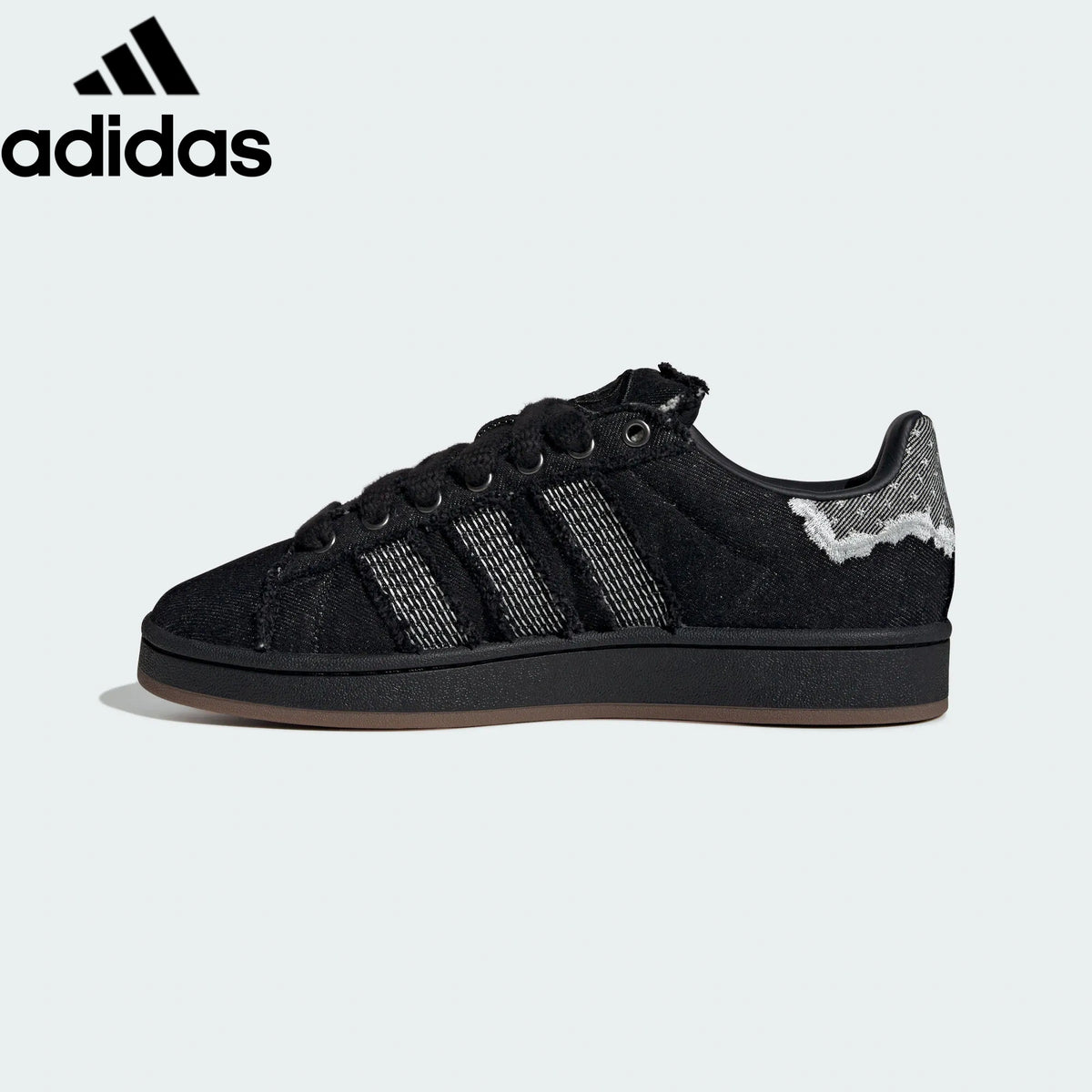 Adidas samba  women's shoes  men's samba sneakers  Campus Black Denim Unisex Sneakers