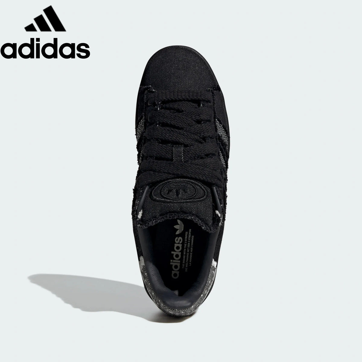 Adidas samba  women's shoes  men's samba sneakers  Campus Black Denim Unisex Sneakers