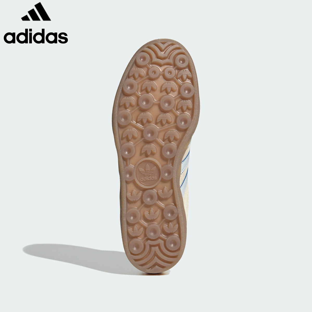 Adidas Gazelle Indoor women's shoes  men's samba sneakers  Beige Light Blue Suede Unisex Sneakers