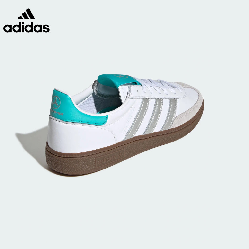 adidas Handball Spezial AMG White Silver Teal Retro Sneakers
