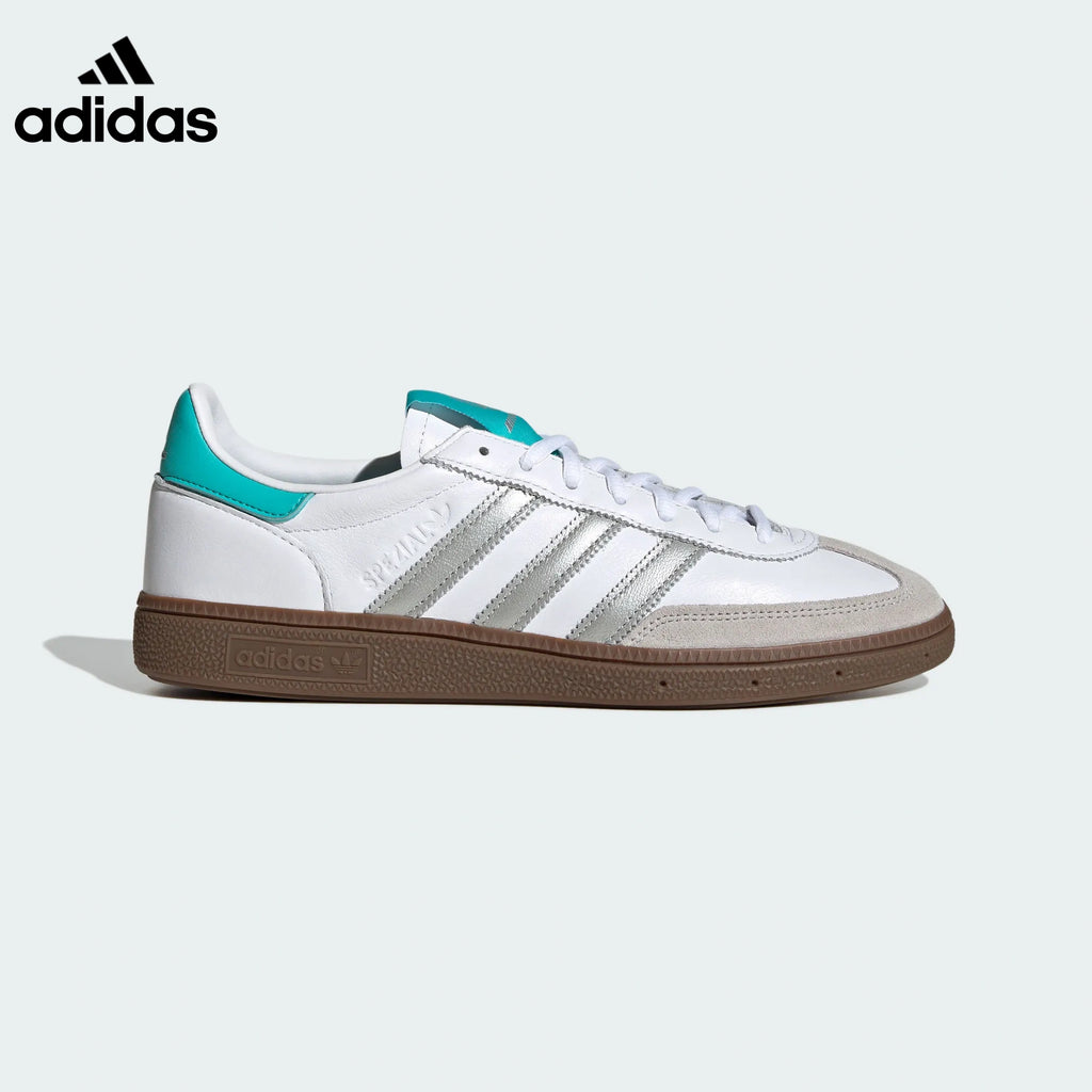 adidas Handball Spezial AMG White Silver Teal Retro Sneakers