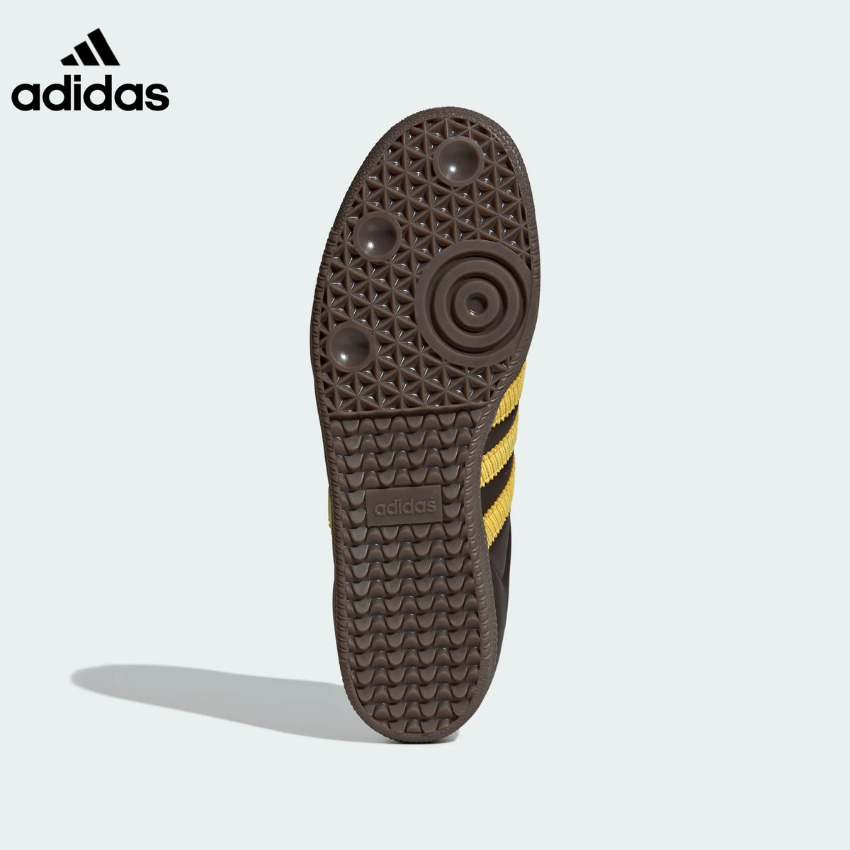adidas Samba OG Sneakers – Dark Brown and Yellow