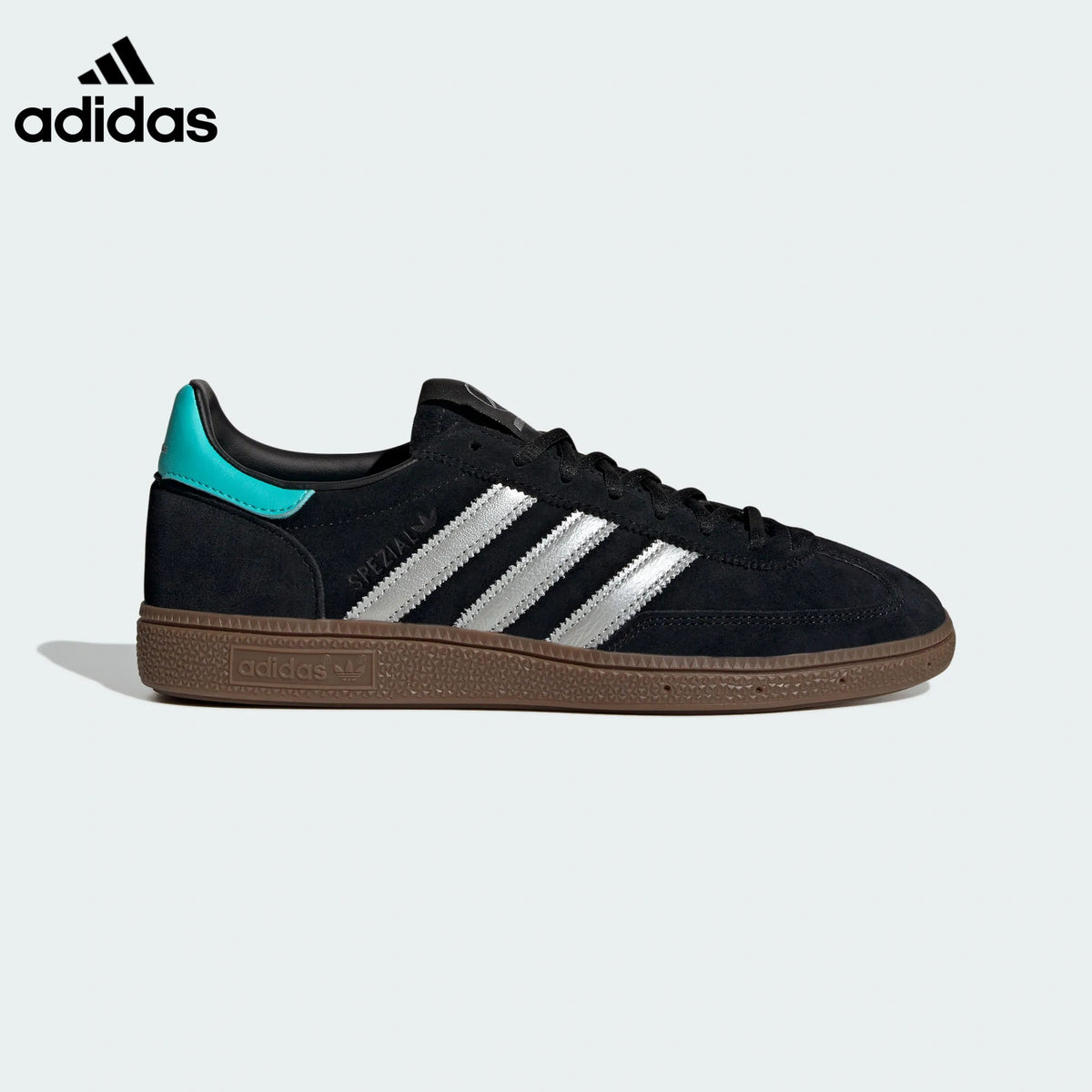 adidas Handball Spezial AMG Black Silver Teal Retro Sneakers