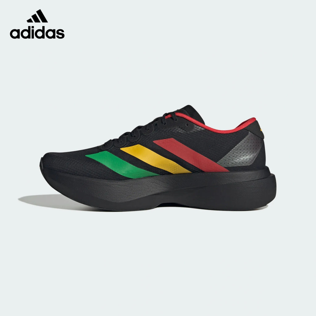 Adidas Adizero Evo SL Black Multicolor Stripes Unisex Running Shoes