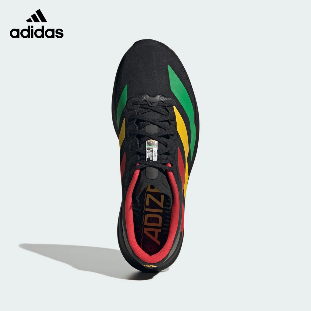 Adidas Adizero Evo SL Black Multicolor Stripes Unisex Running Shoes