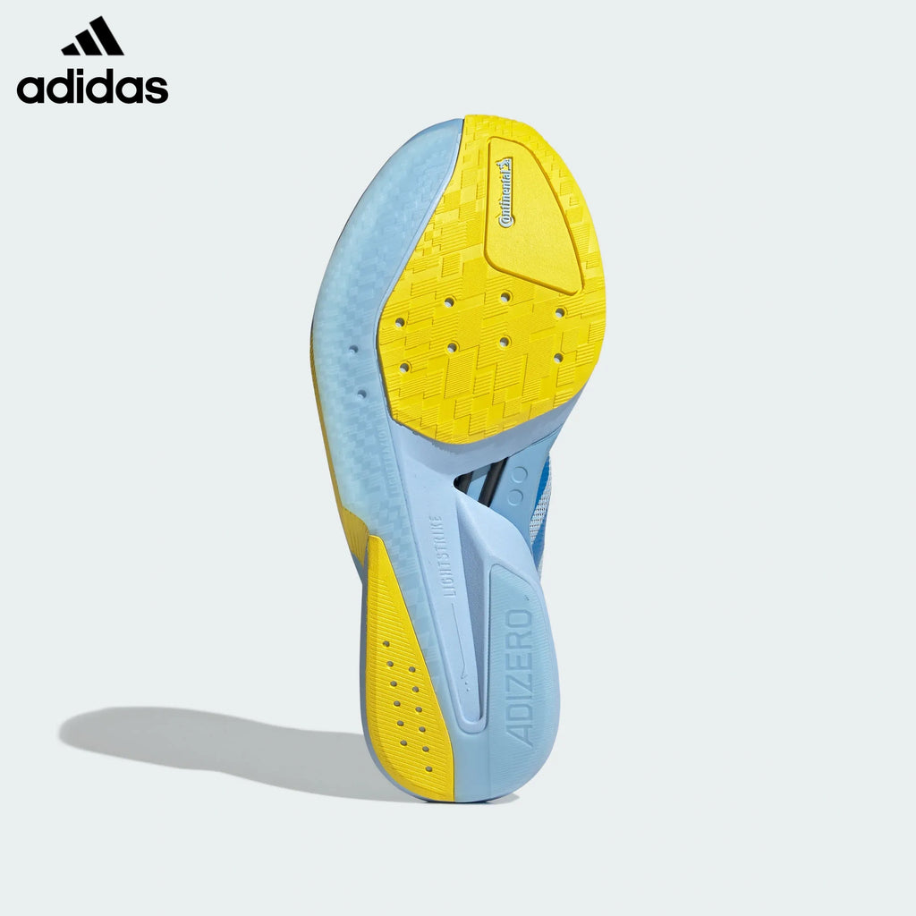 adidas Adizero Boston 18 Running Shoes - Light Blue/Yellow