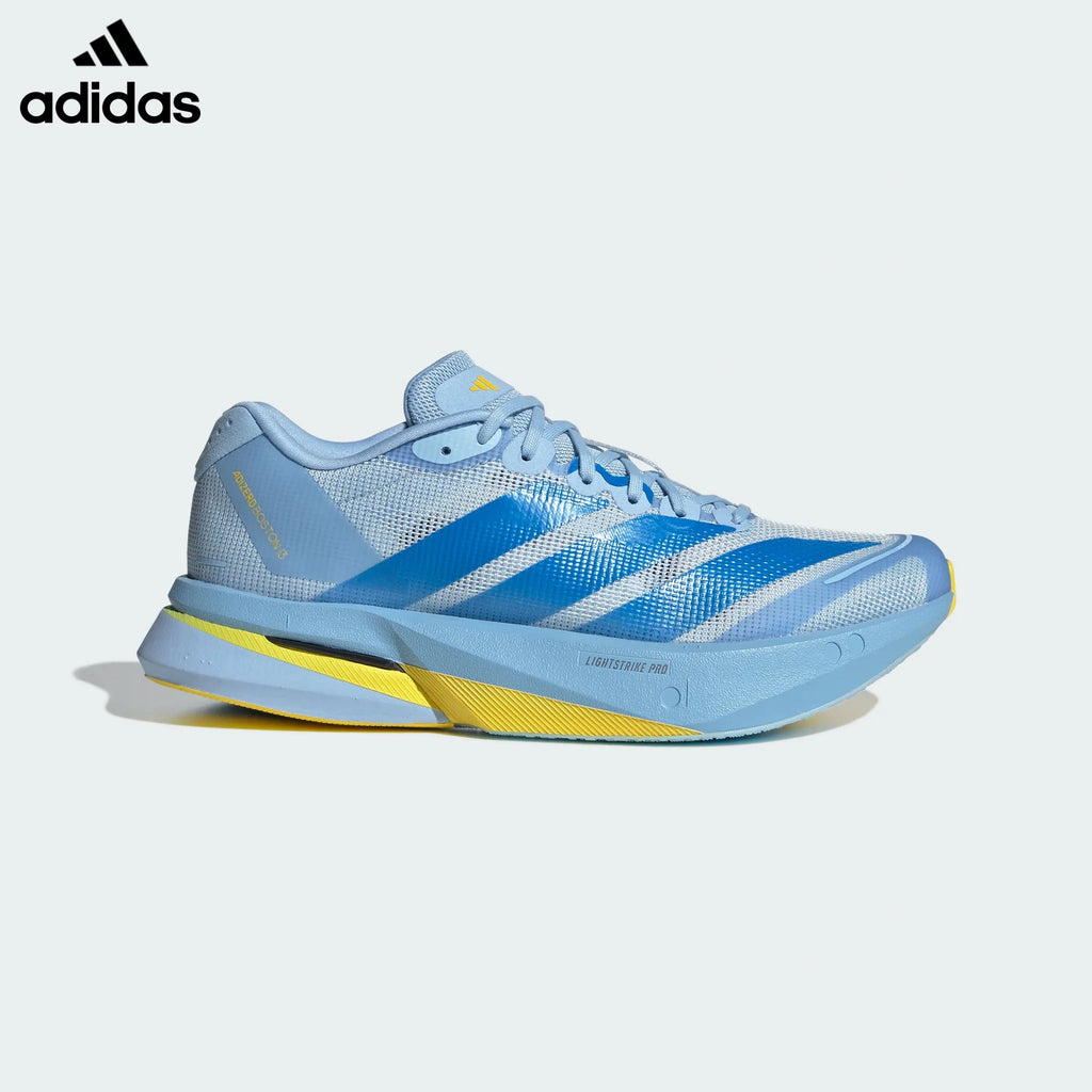 adidas Adizero Boston 18 Running Shoes - Light Blue/Yellow