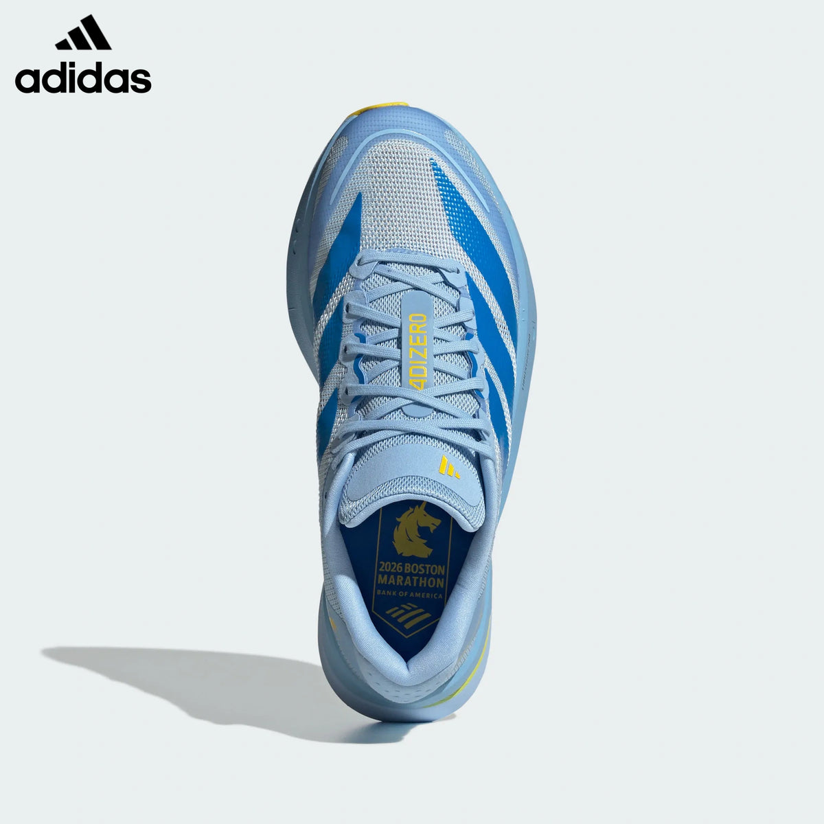 adidas Adizero Boston 18 Running Shoes - Light Blue/Yellow