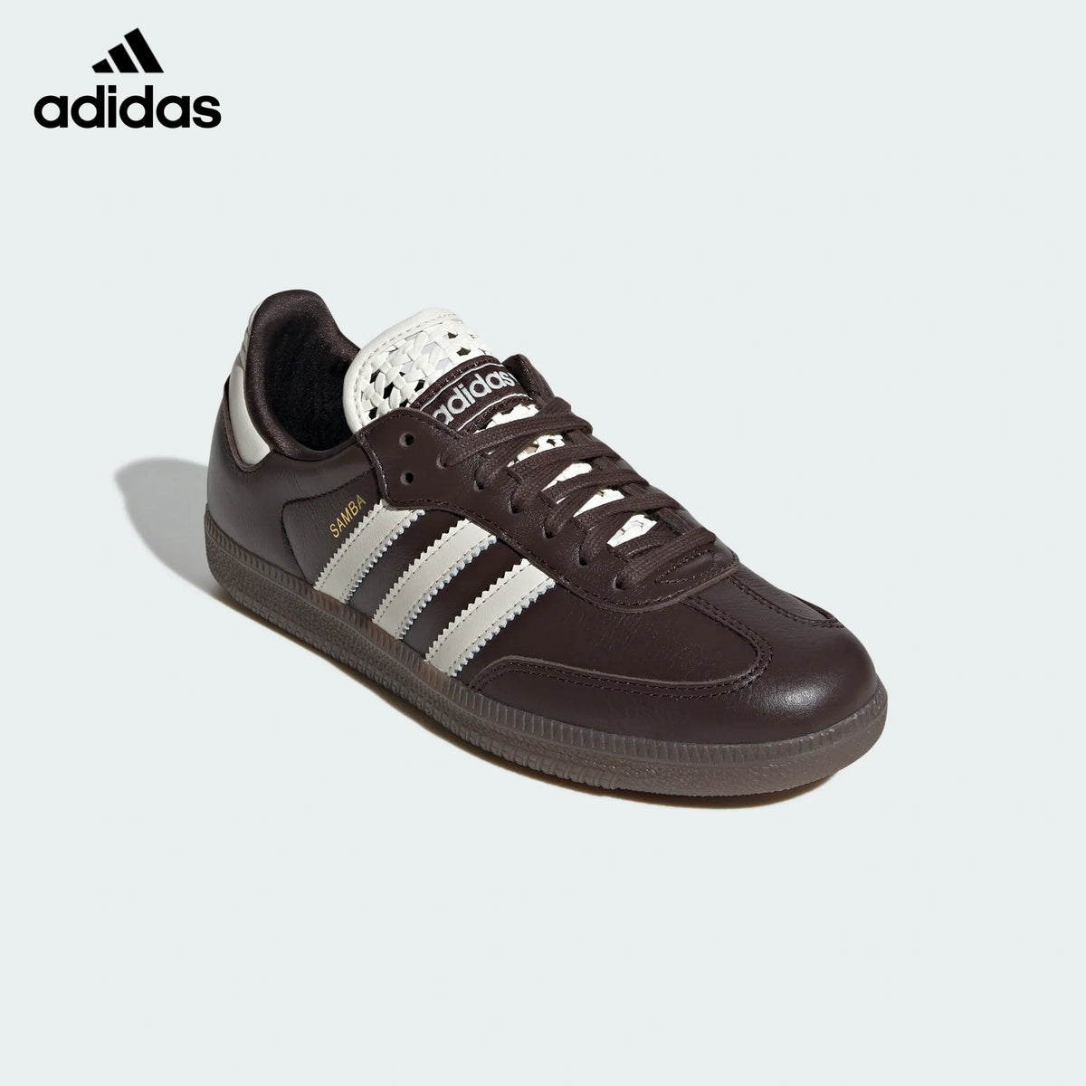 adidas samba  women's shoes  men's samba sneakers Dark Brown Cream Sneakers