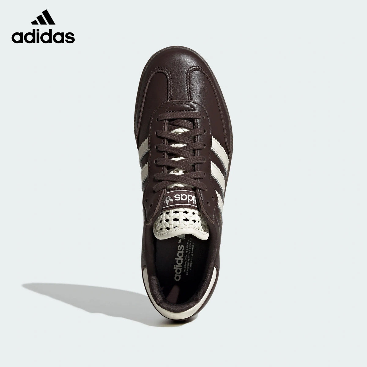 adidas samba  women's shoes  men's samba sneakers Dark Brown Cream Sneakers