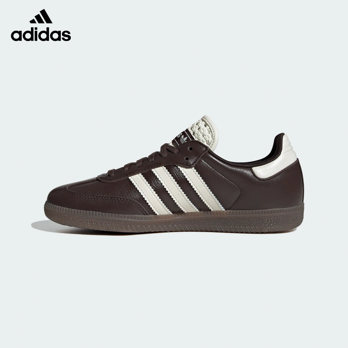adidas samba  women's shoes  men's samba sneakers Dark Brown Cream Sneakers