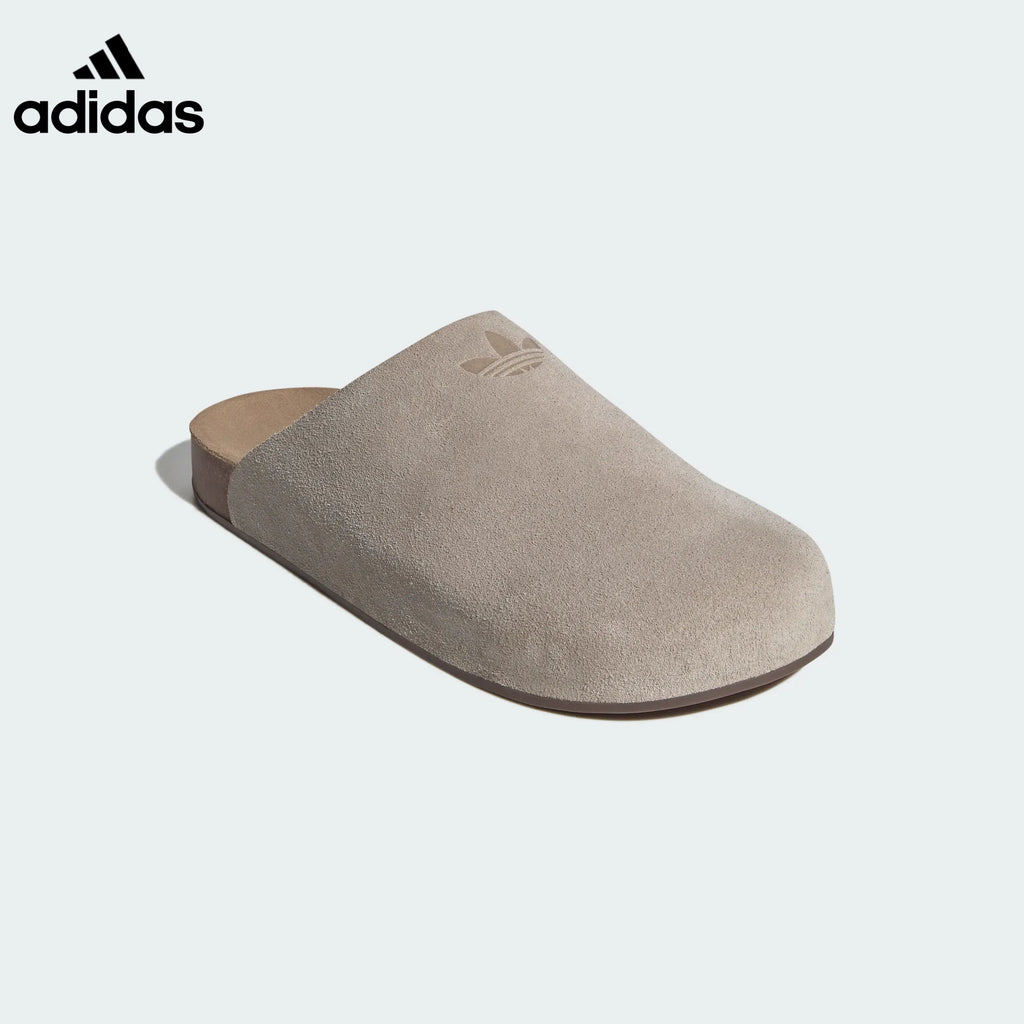adidas Light Gray Suede Mule Slip-On Shoes