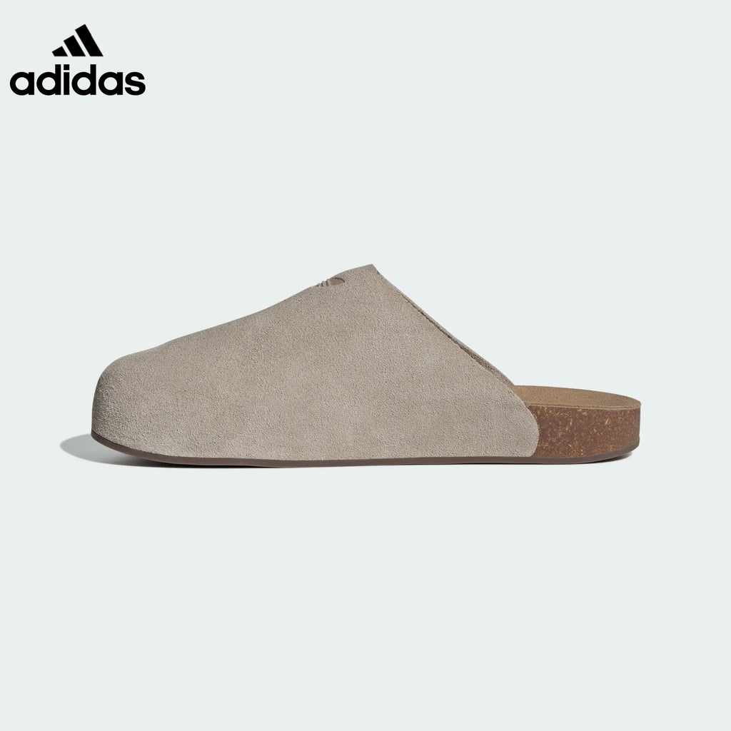 adidas Light Gray Suede Mule Slip-On Shoes