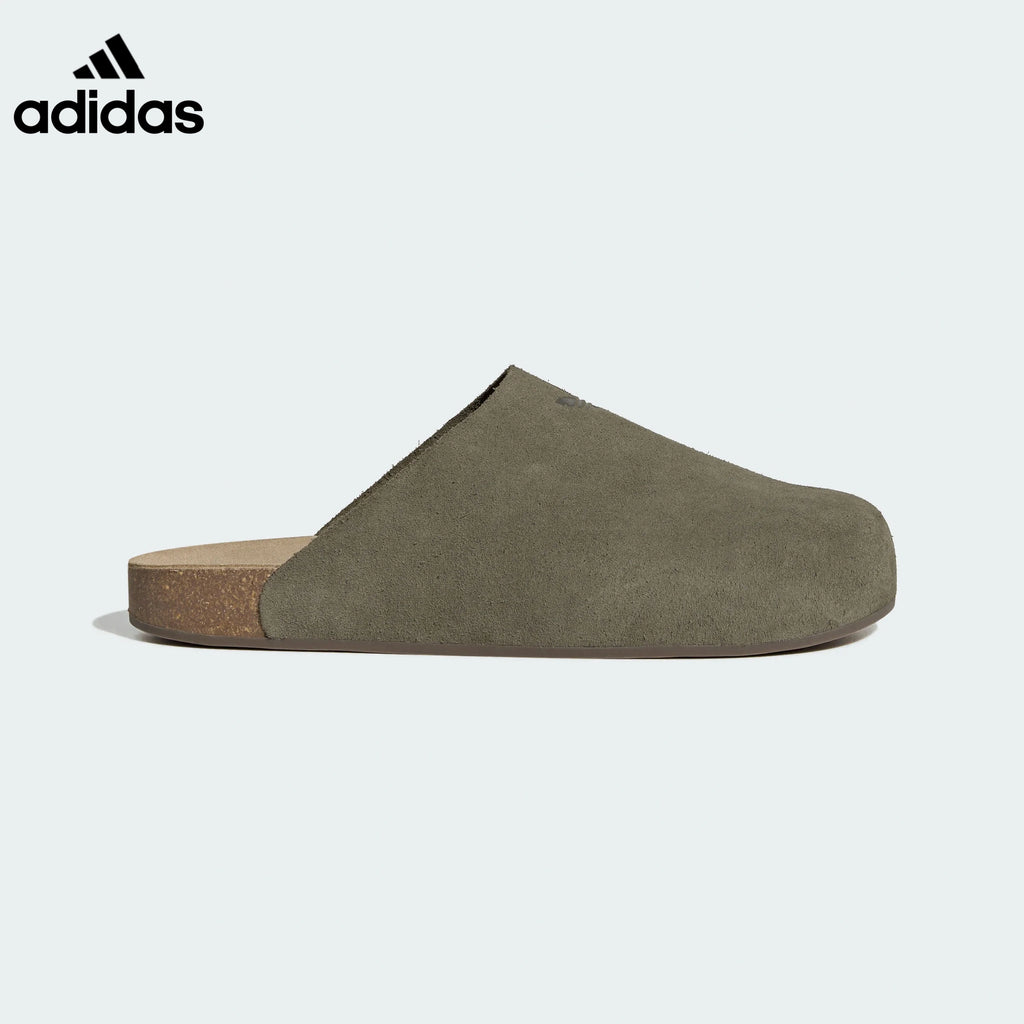 adidas Olive Green Suede Mule Slip-On Shoes