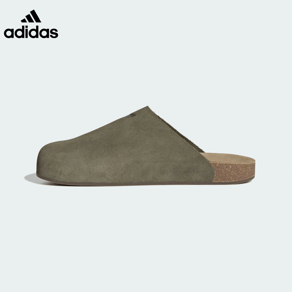 adidas Olive Green Suede Mule Slip-On Shoes