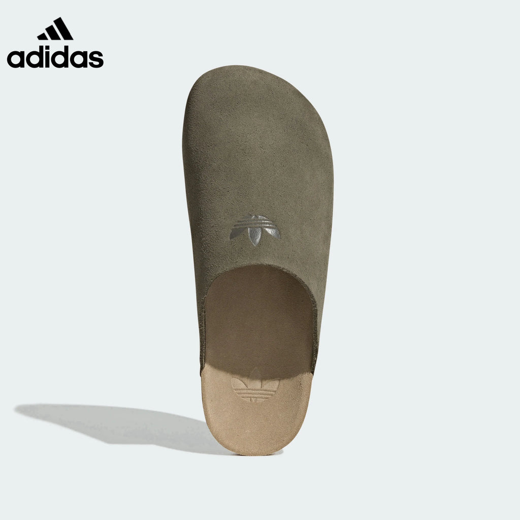 adidas Olive Green Suede Mule Slip-On Shoes