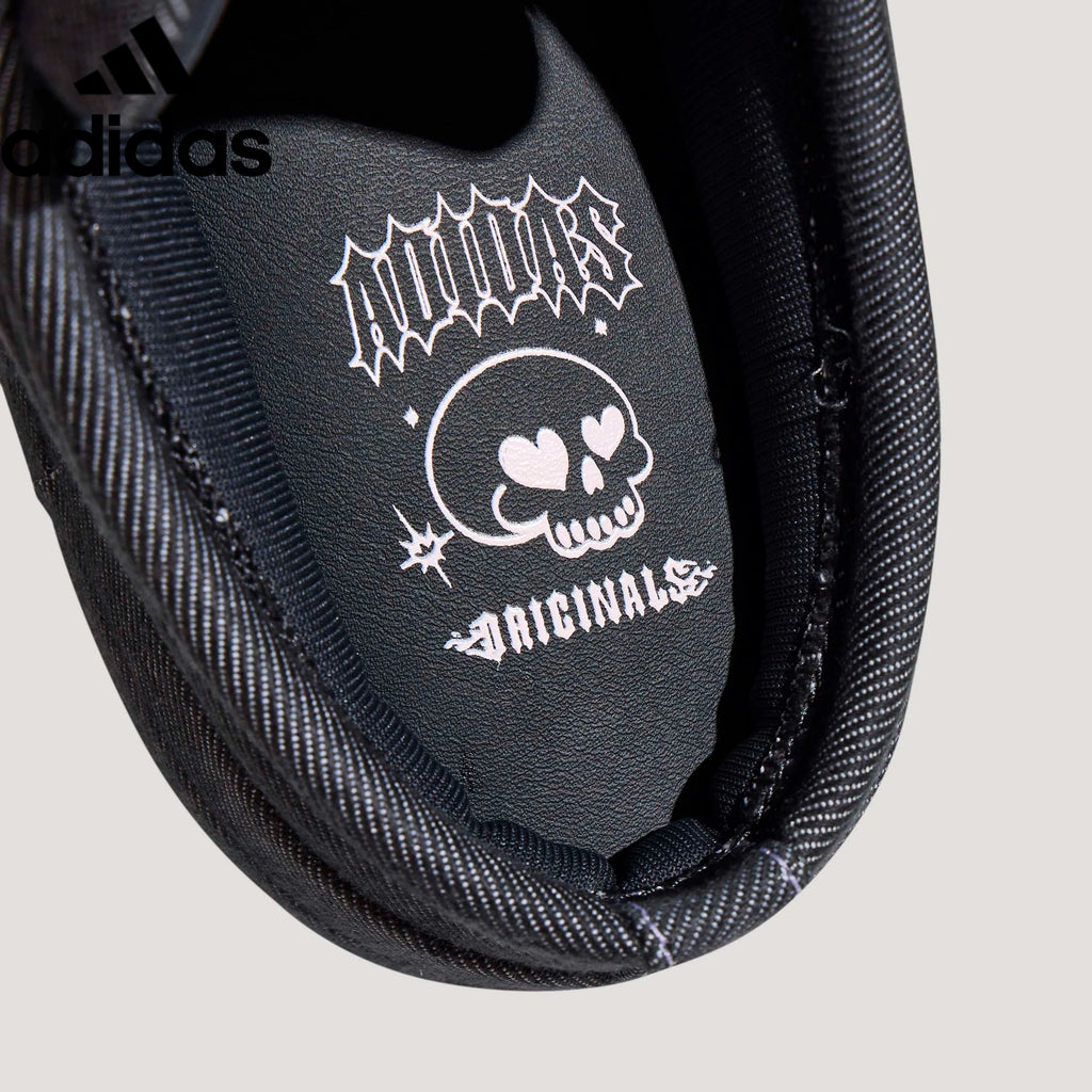 Adidas Campus Mule Black Denim Embroidered Unisex Sneakers