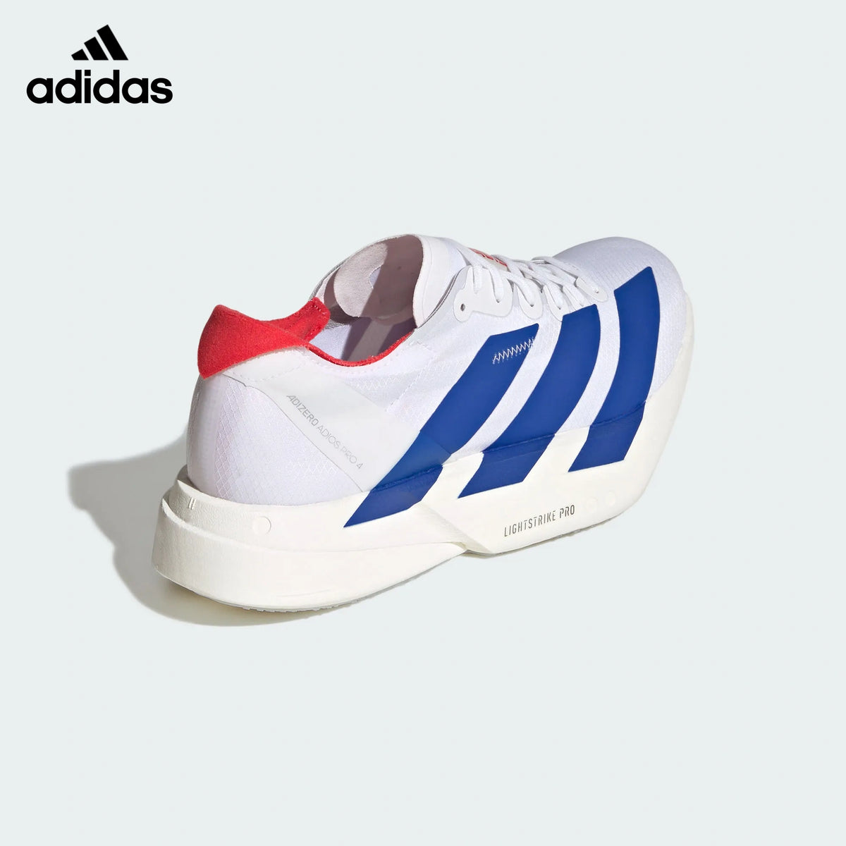 Adidas Adizero Adios Pro 4 White Blue Red Unisex Running Shoes