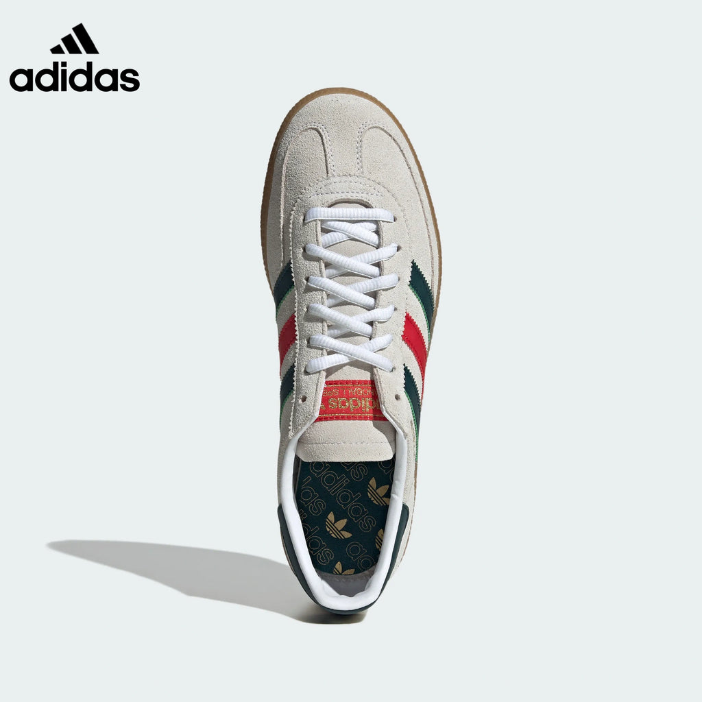 adidas Handball Spezial Cream Green Red Retro Sneakers