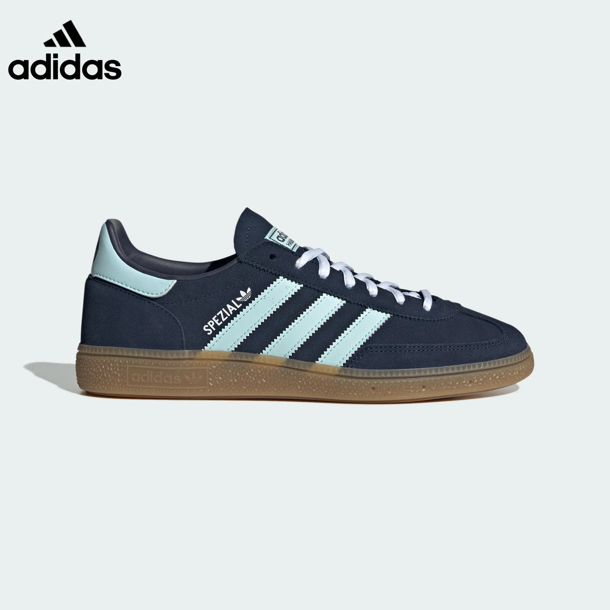 adidas Handball Spezial Navy Light Mint Retro Sneakers