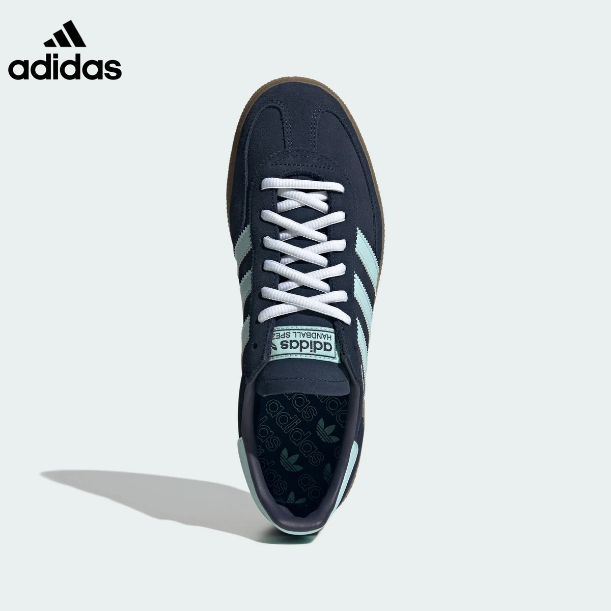 adidas Handball Spezial Navy Light Mint Retro Sneakers