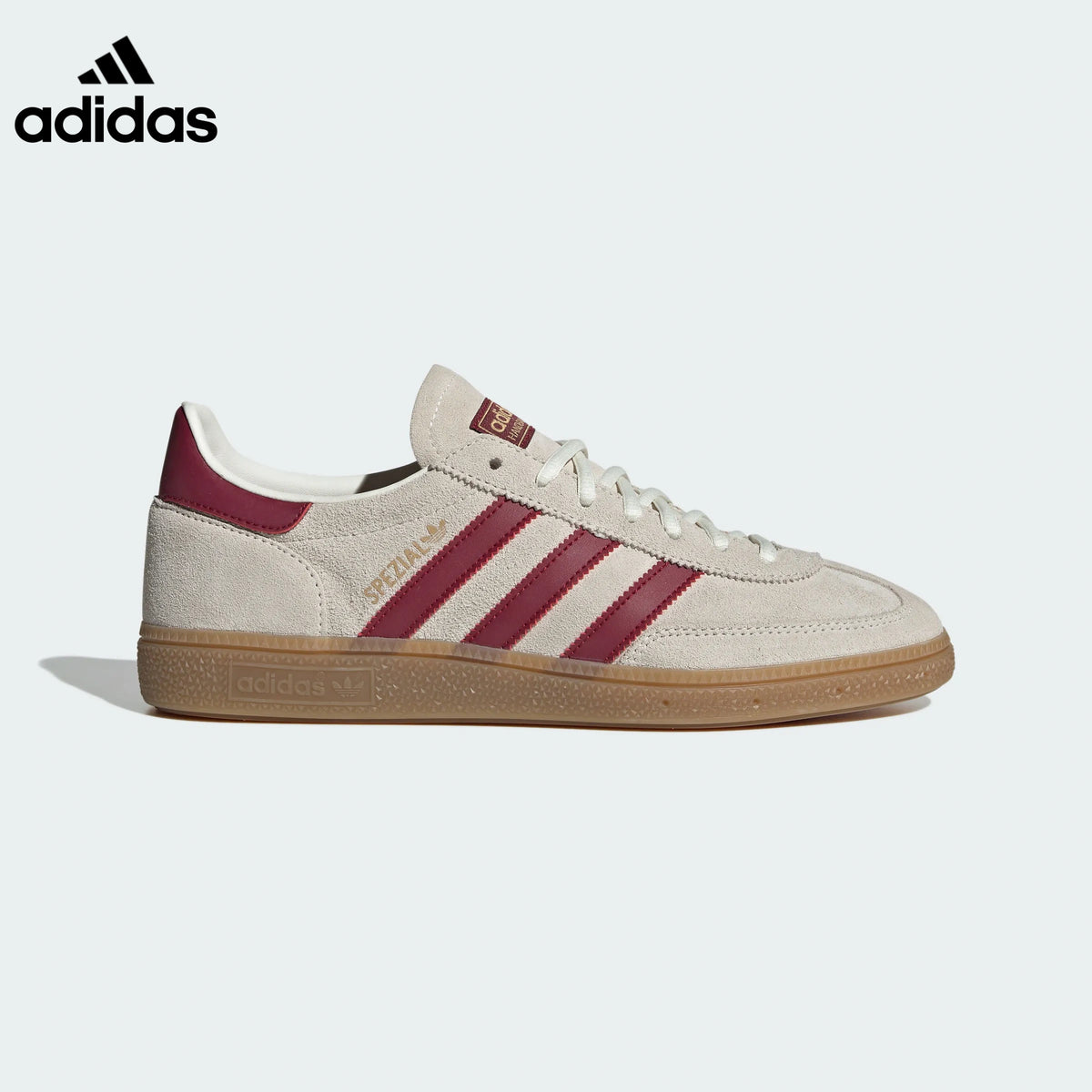 adidas Handball Spezial Cream Burgundy Retro Sneakers