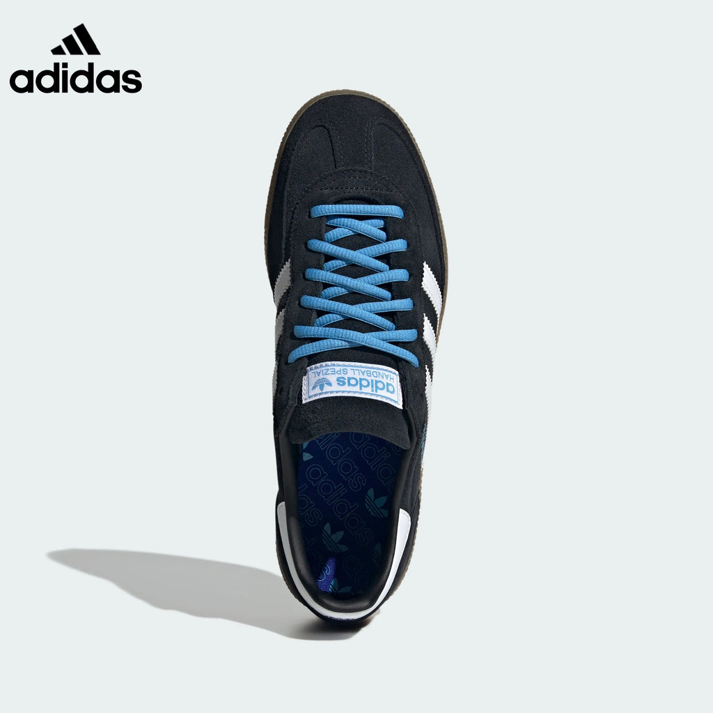 adidas Handball Spezial Black White Blue Retro Sneakers