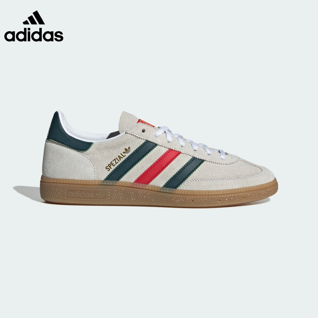 adidas Handball Spezial Cream Green Red Retro Sneakers