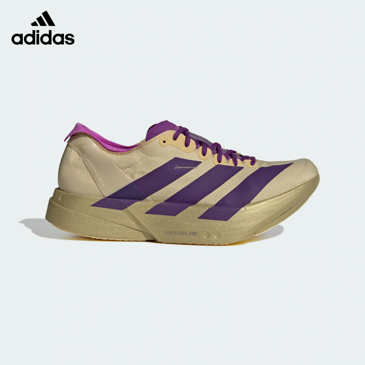 Adidas Adizero Adios Pro Evo 1 Gold Purple Unisex Running Shoes