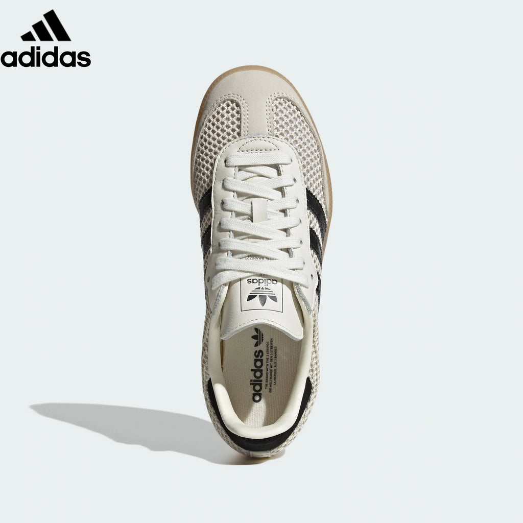 Adidas  samba  women's shoes  men's samba sneakers Samba OG Sneakers – Cream/Mesh/Black | Unisex