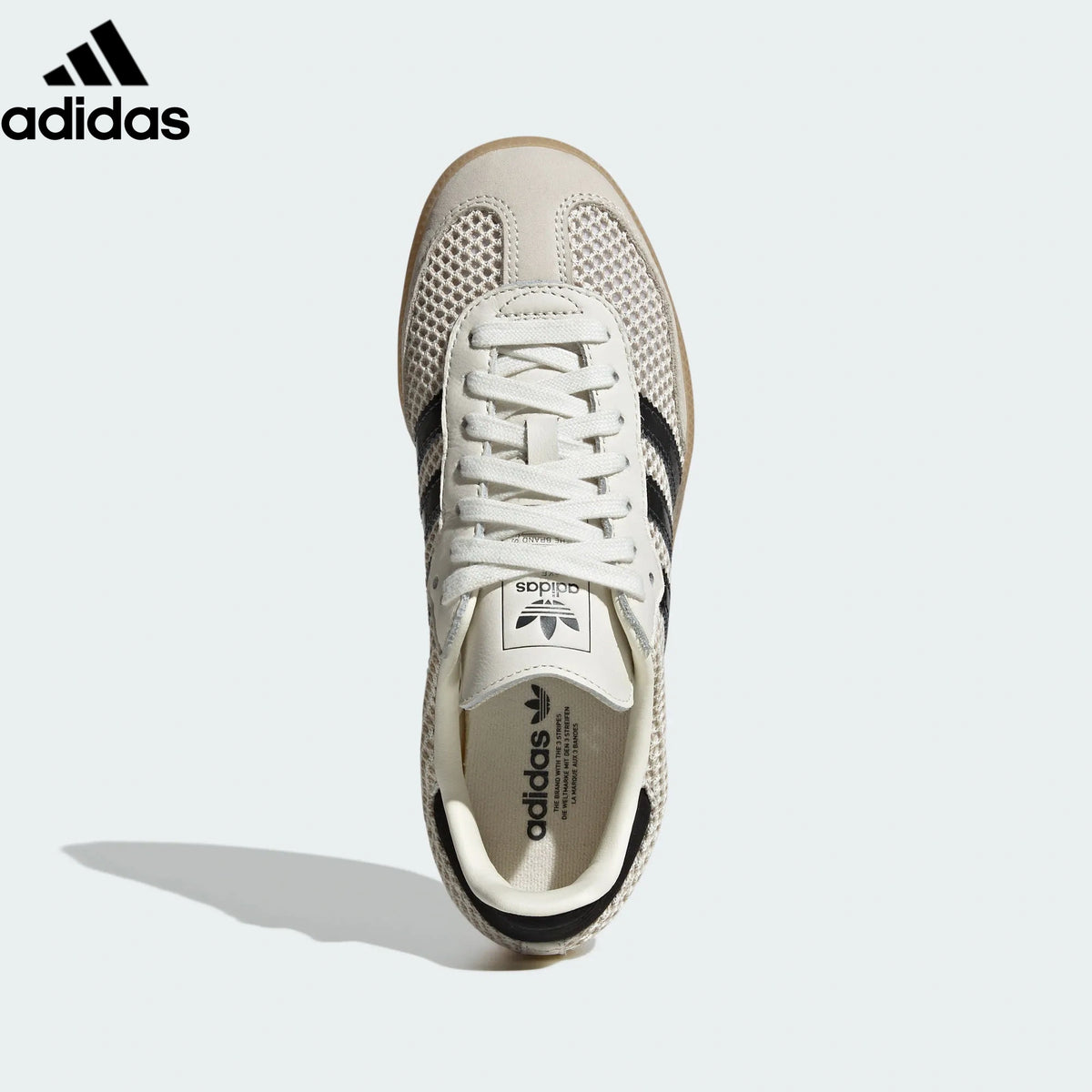Adidas  samba  women's shoes  men's samba sneakers Samba OG Sneakers – Cream/Mesh/Black | Unisex