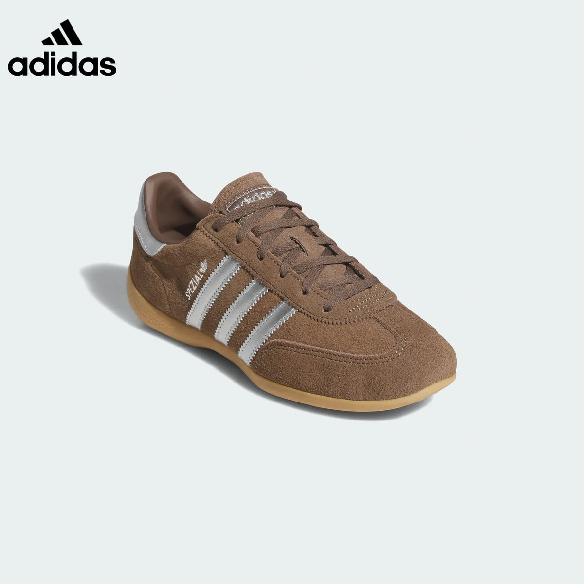 adidas Handball Spezial Brown Silver Retro Sneakers