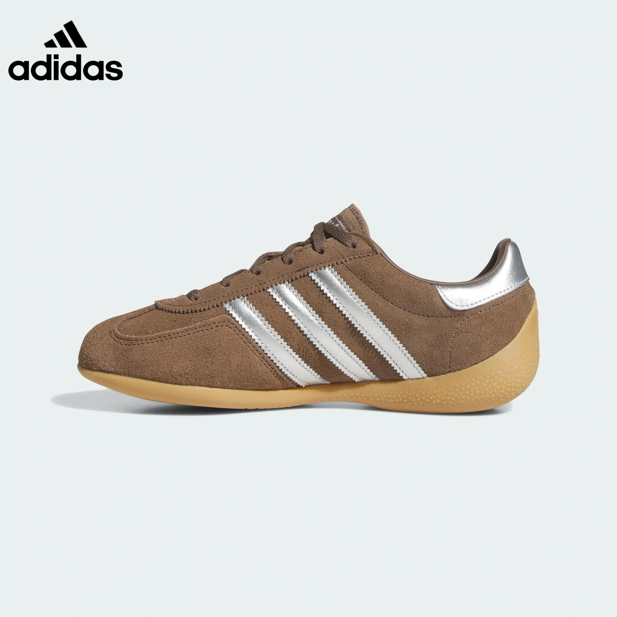 adidas Handball Spezial Brown Silver Retro Sneakers