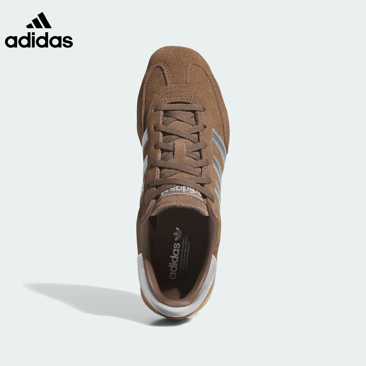 adidas Handball Spezial Brown Silver Retro Sneakers