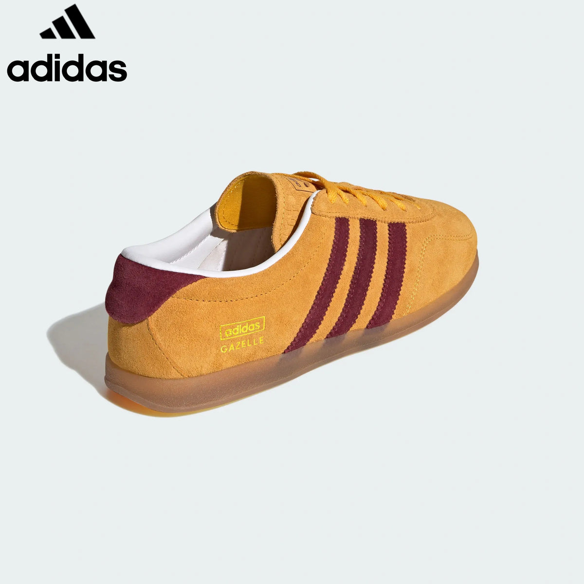 Adidas Gazelle Indoor women's shoes  men's samba sneakers  Yellow Maroon Suede Unisex Sneakers