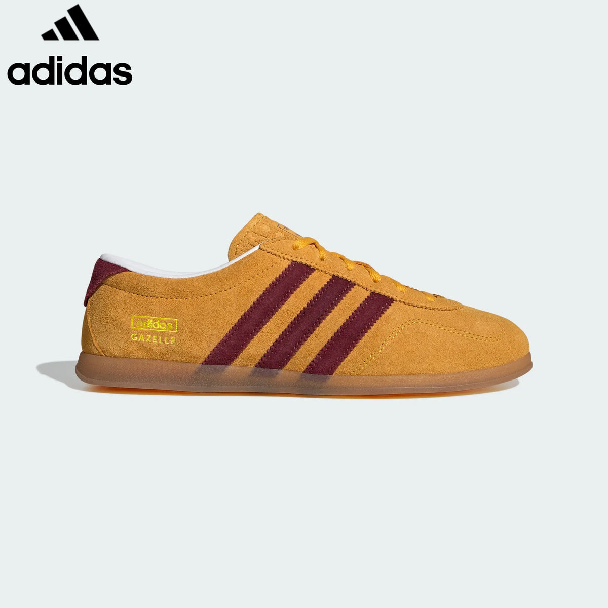 Adidas Gazelle Indoor women's shoes  men's samba sneakers  Yellow Maroon Suede Unisex Sneakers