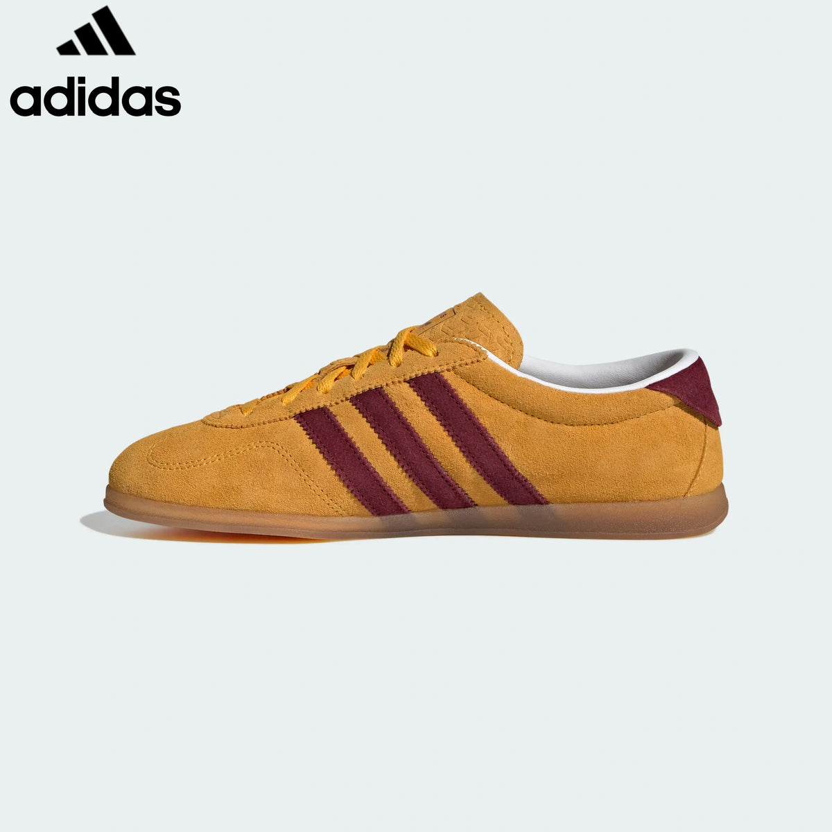 Adidas Gazelle Indoor women's shoes  men's samba sneakers  Yellow Maroon Suede Unisex Sneakers