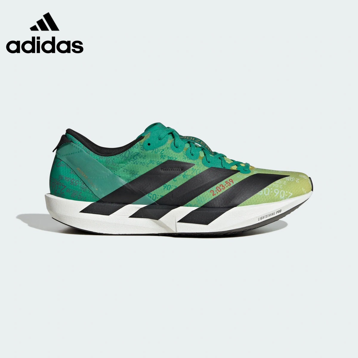 adidas Adizero Adios Pro Evo 1 Unisex Running Shoes - Green/Black Print
