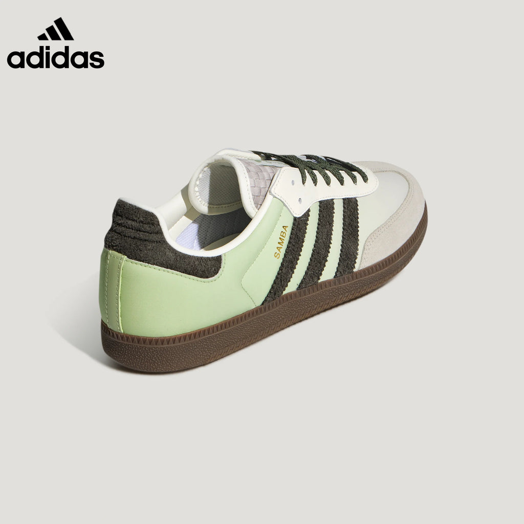 adidas Samba OG Sneakers – Off-White and Light Green