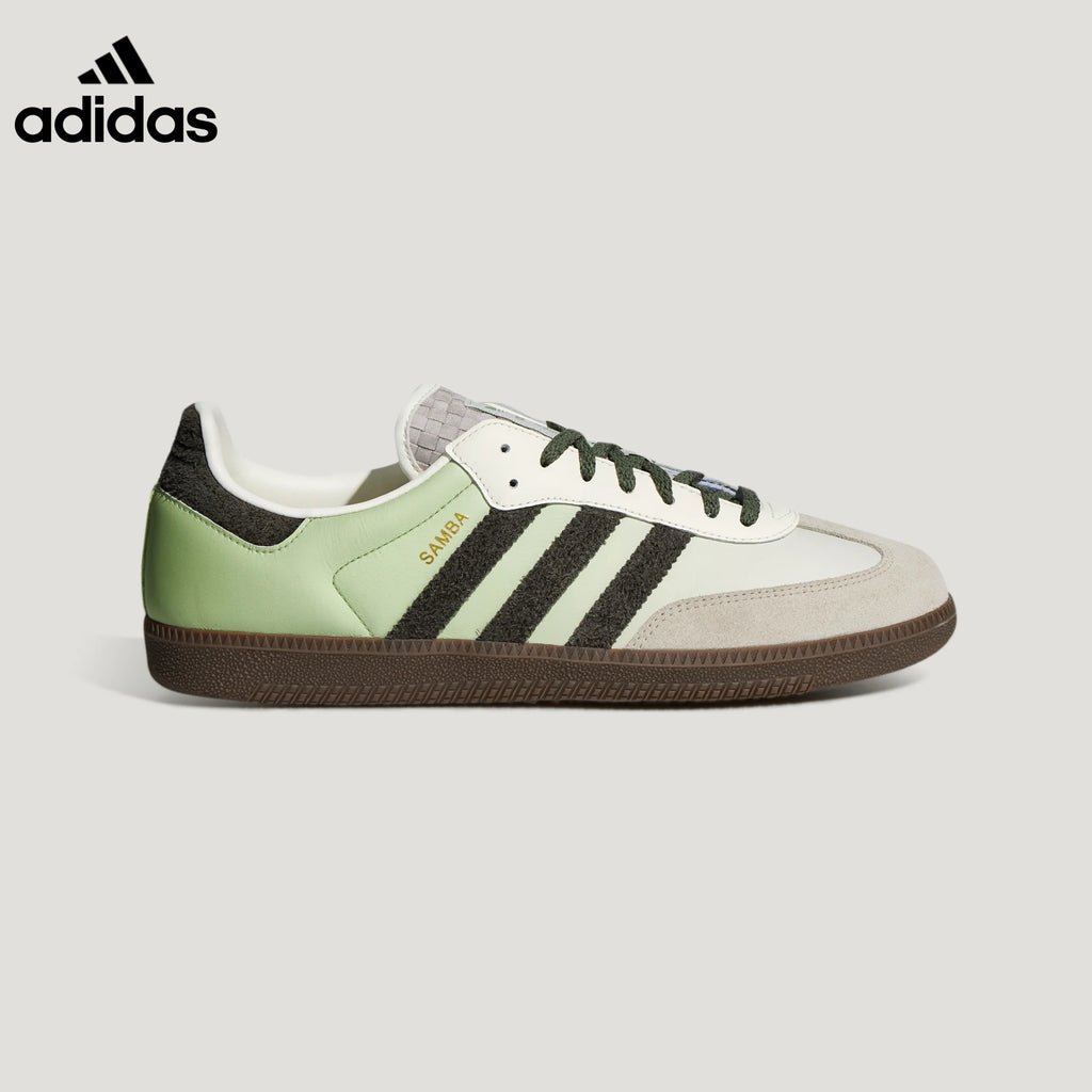 adidas Samba OG Sneakers – Off-White and Light Green