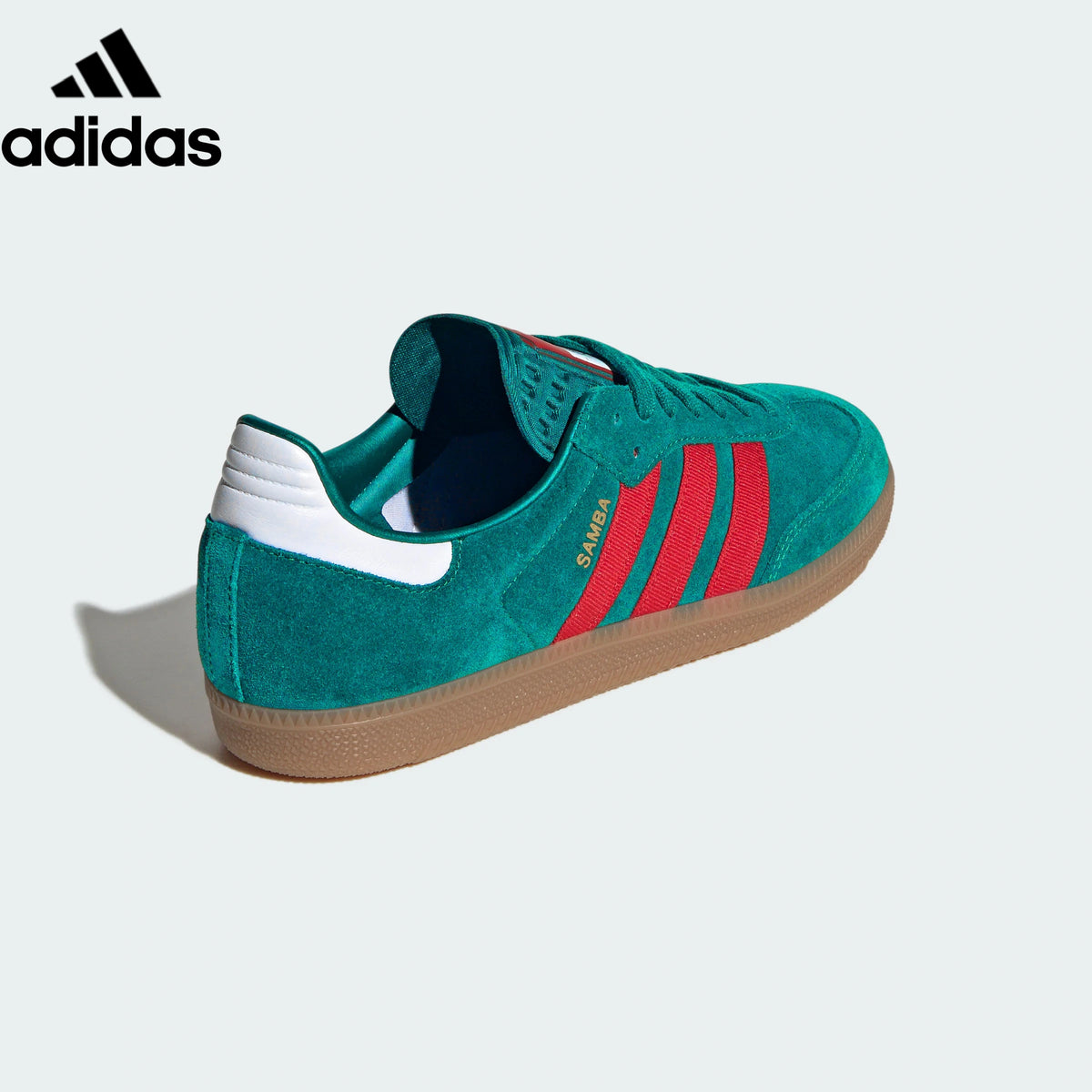 Adidas samba  women's shoes  men's samba sneakers  Samba OG Sneakers – Green/Red | Unisex