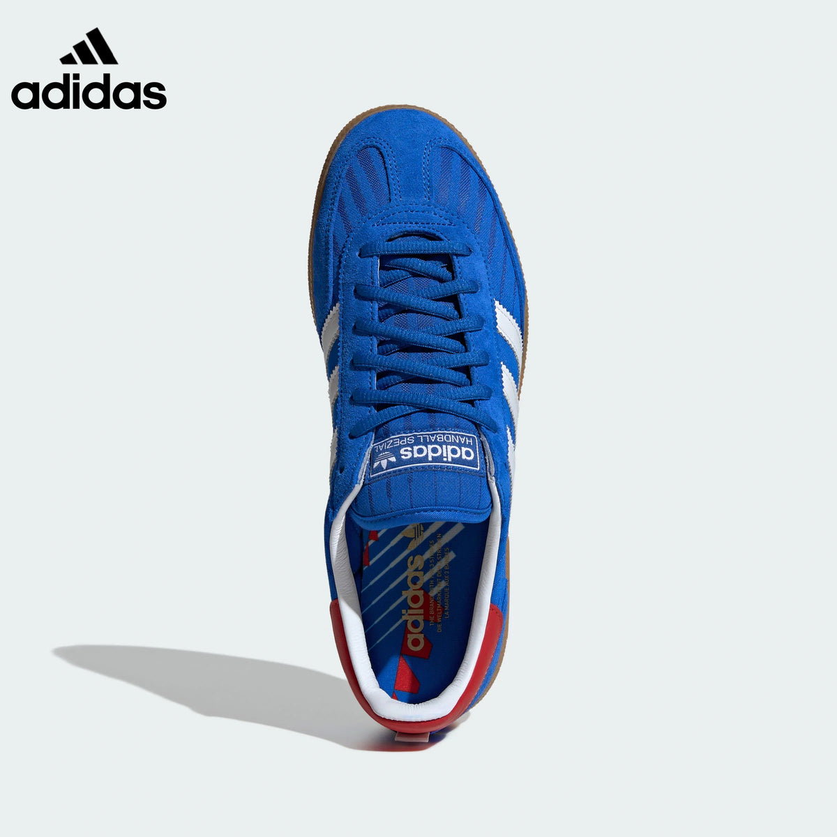 adidas Handball Spezial Blue White Red Gum Sole Sneakers