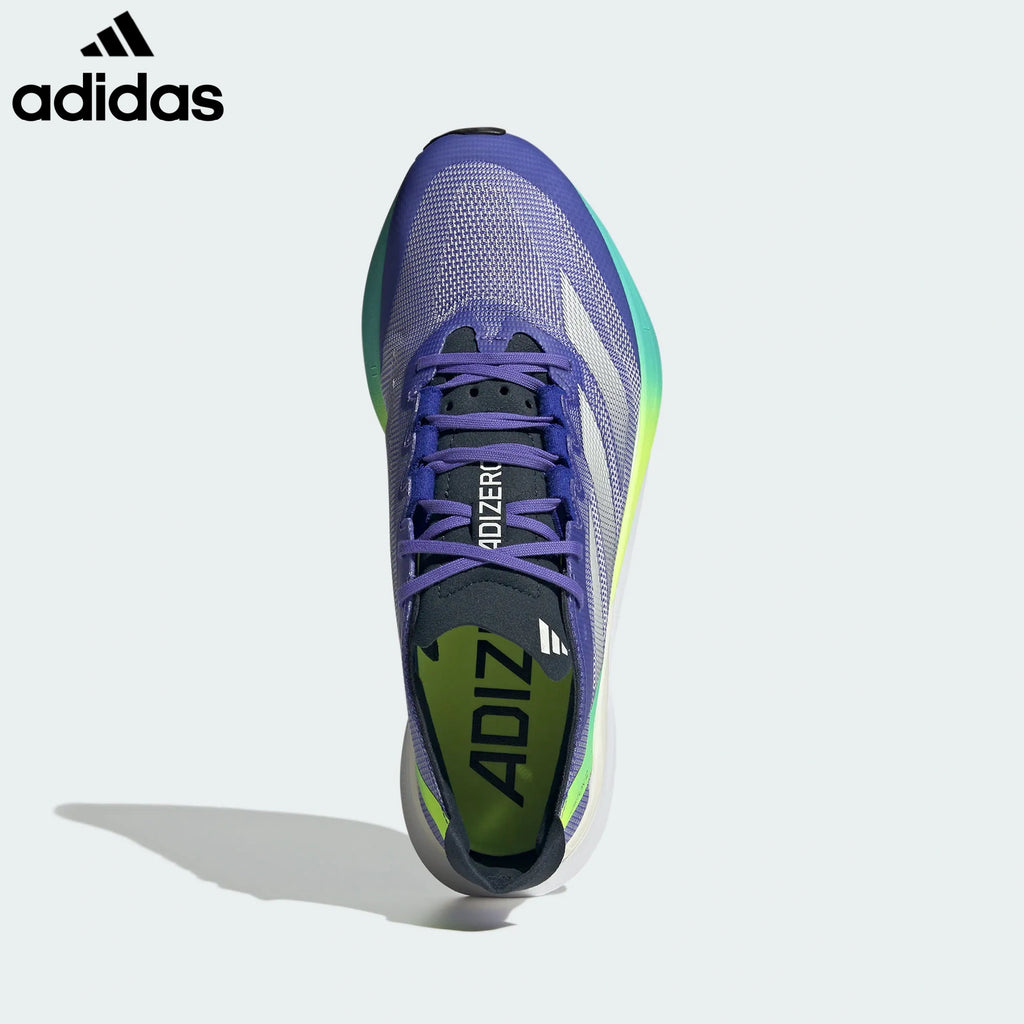 Adidas Adizero Boston 12 Purple Lime Gradient Unisex Running Shoes