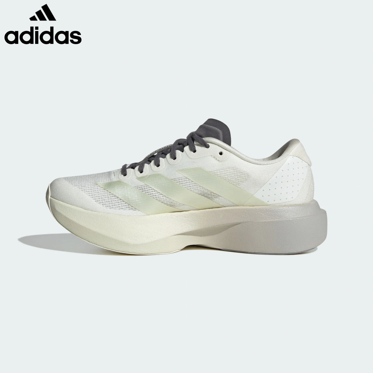 Adidas Adizero Evo SL Off White Gold Unisex Running Shoes