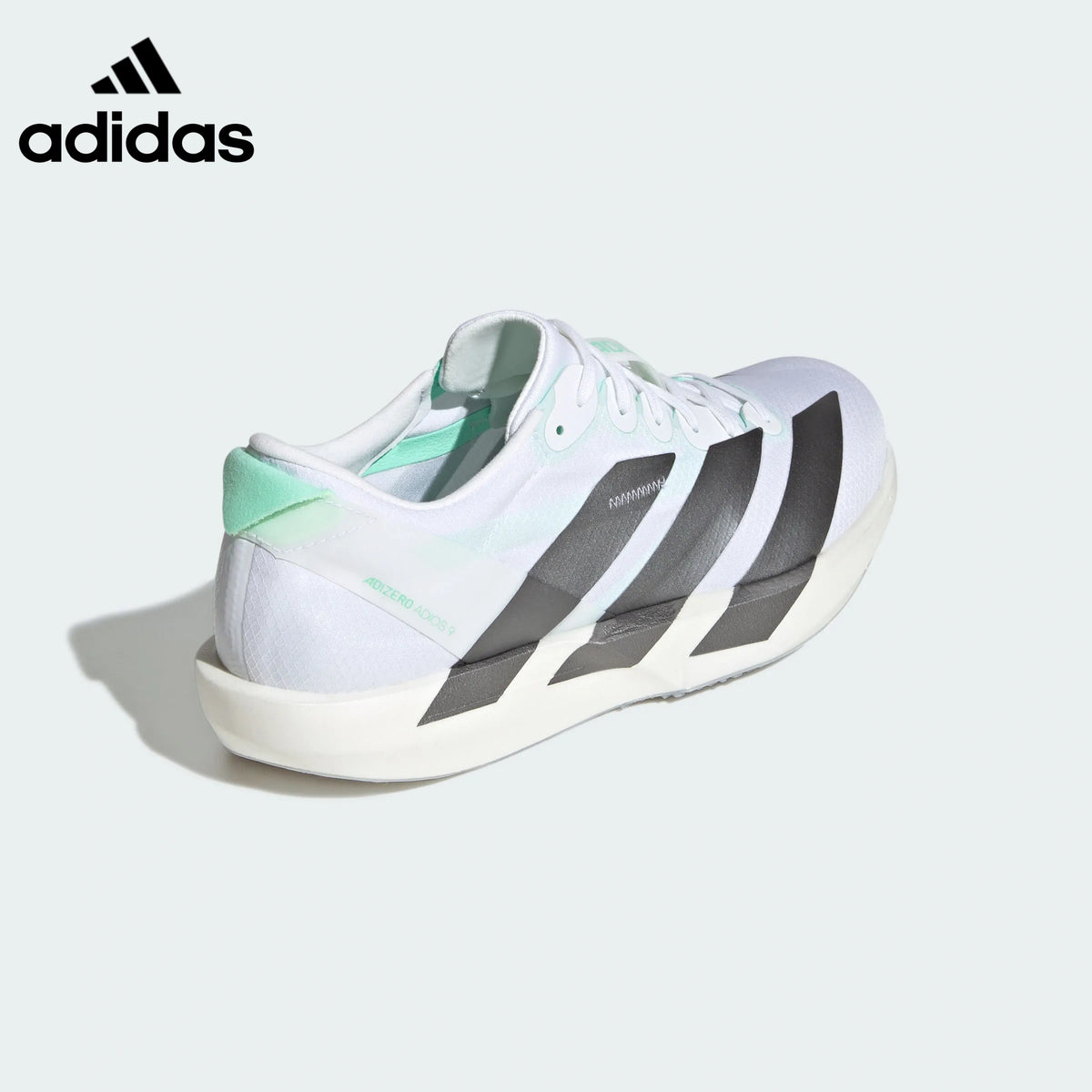 adidas Adizero Adios 9 Unisex Running Shoes - White/Mint Green