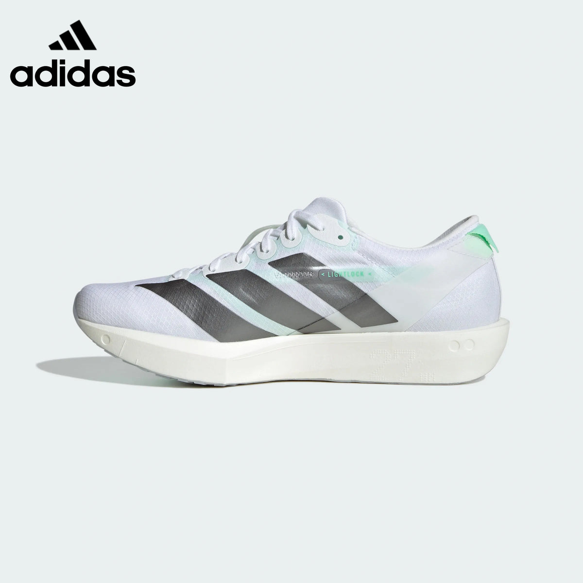 adidas Adizero Adios 9 Unisex Running Shoes - White/Mint Green