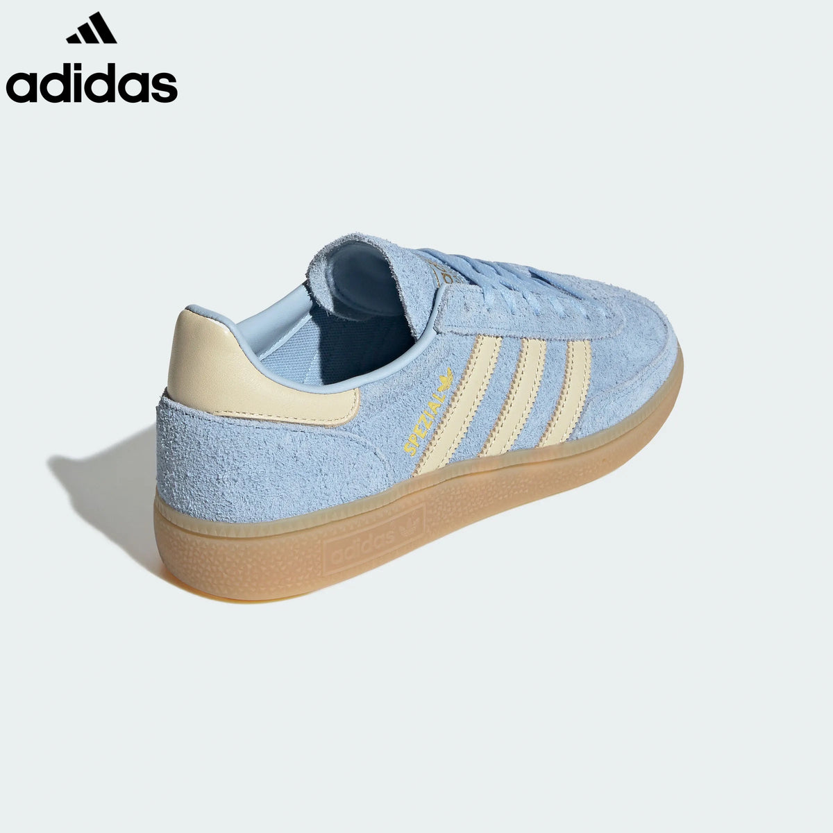 adidas  samba  women's shoes  men's samba sneakers Handball Spezial Light Blue Cream Retro Sneakers
