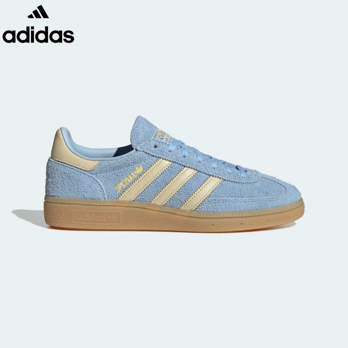adidas  samba  women's shoes  men's samba sneakers Handball Spezial Light Blue Cream Retro Sneakers